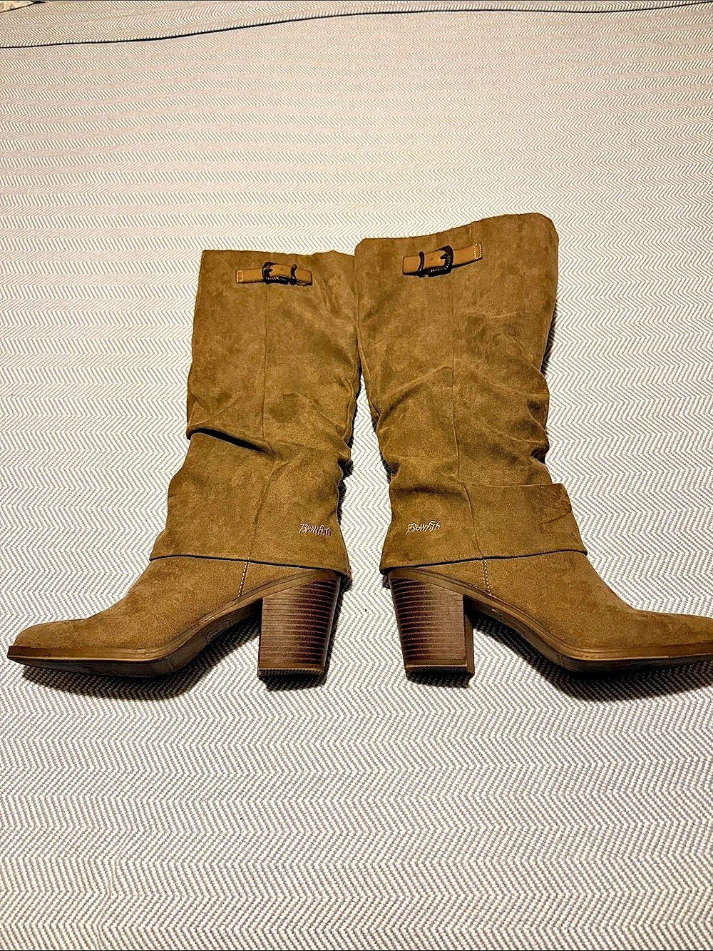Blowfish Malibu Over-the-Knee Heeled Boots Brown US 9